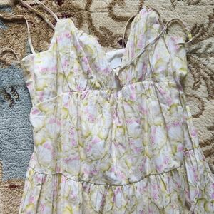 NWT ASTR THE LABEL Foral Spaghetti Strap Dress